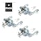 Premier Lock Decorative Entry Door Lever Lock Set Set of 3, Keyed Alike, Satin Nickel, 3PK LEV06X-3 - alternate 2